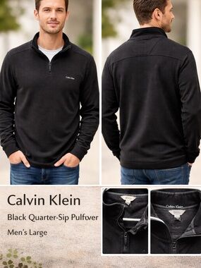 Calvin Klein Black Pullover - L